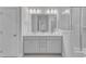 Modern bathroom with double vanity and walk-in shower at 8951 Kennebec Crossing Dr # 51, Angier, NC 27501