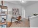 Home office featuring a desk, chair, and built-in shelving at 8951 Kennebec Crossing Dr # 51, Angier, NC 27501