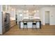 Spacious kitchen with island, breakfast bar, and high-end finishes at 914 Ardmore Dr, Durham, NC 27713