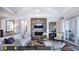Spacious Gathering room with fireplace and access to outdoor patio at 1 Kelsey Ct, Hillsborough, NC 27278
