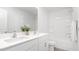 Clean bathroom, featuring double sinks and a bathtub at 111 Reagan Crest Dr, Clayton, NC 27520