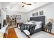 Spacious bedroom with hardwood floors and a cozy atmosphere at 300 Ashwick Dr, Efland, NC 27243