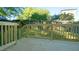 Newly built deck with stairs leading to the yard at 300 Worth St, Raleigh, NC 27601