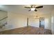Open concept dining room with hardwood floors and access to kitchen at 300 Worth St, Raleigh, NC 27601