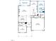 First floor plan showcasing a spacious Gathering room, kitchen, and flex room at 3201 Armeria Dr, Apex, NC 27502
