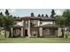 Two-story modern home with a neutral color palette and a large front yard at 403 Carolyn Ct, Cary, NC 27511