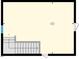 Upstairs floor plan showing stairs and living space layout at 541 Delma Grimes Rd, Coats, NC 27521