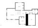 Upper floor plan featuring two bedrooms, a bath, and open space at 5621 Voorhees Ln, Holly Springs, NC 27540