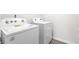 Laundry room with Whirlpool washer and dryer at 6012 Sodium St, Raleigh, NC 27610