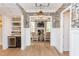 Hallway with wine storage and view into living room at 63 Rice Rd # 01, Zebulon, NC 27597