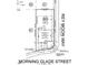 Detailed plot plan showcasing property lines, dimensions, and street access of this property at 664 Morning Glade St, Wake Forest, NC 27587