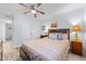 Serene bedroom with a full bed and western-themed art at 7002 Longstreet Dr # C, Raleigh, NC 27615