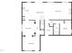 Main floor plan showing kitchen, living room, and bedrooms at 7434 Randshire Way, Raleigh, NC 27616