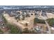 Aerial showing home and surrounding golf course at 809 Jeffreys Rd, Rocky Mount, NC 27804