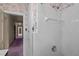 Simple bathroom with tiled shower and walls at 809 Jeffreys Rd, Rocky Mount, NC 27804