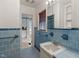 Clean bathroom features a vanity and shower at 809 Jeffreys Rd, Rocky Mount, NC 27804