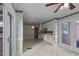 Bright dining area with ceiling fan and patio access at 809 Jeffreys Rd, Rocky Mount, NC 27804