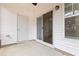 Private patio with sliding glass door access at 1256 Silver Beach Way, Raleigh, NC 27606