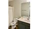 Clean bathroom with vanity, toilet and shower at 166 Gulley Glen Dr, Garner, NC 27529