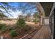 Wooden back deck overlooking golf course at 232 Lakeview Dr, Sanford, NC 27332
