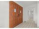 Elegant entryway with double wood doors and tile flooring at 232 Lakeview Dr, Sanford, NC 27332