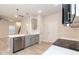 Modern kitchen with stainless steel appliances and eat-in bar top at 251 Hopewell Br Ct, Smithfield, NC 27577
