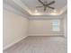 Large primary bedroom with trey ceiling and recessed lighting at 251 Hopewell Br Ct, Smithfield, NC 27577