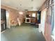 The living room features an area to exercise, a fireplace, and plenty of storage space at 2612 Academy St, Sanford, NC 27332