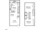 Floor plan showing two bedrooms, kitchen, and living area at 30 Cheltenham Dr, Clayton, NC 27520