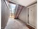 Private exterior entrance with stairs leading to unit at 3805 Chimney Ridge Pl # 008, Durham, NC 27713