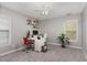 Home office featuring neutral walls, plush carpeting and space for two desks and chairs at 3905 Song Sparrow Dr, Wake Forest, NC 27587