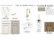Gourmet kitchen features Dekton Vigil counters, brushed gold faucet, and white porcelain farmhouse sink at 4081 Elk Creek Ln # 07, Raleigh, NC 27612