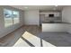 Modern kitchen with granite countertops and island at 52 Faucette Dr, Selma, NC 27576