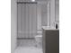 Clean bathroom with tub, shower, and modern vanity at 711 E Lenoir St # 207, Raleigh, NC 27601