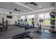 Modern fitness center with cardio and strength equipment at 769 Denburn Pl, Raleigh, NC 27603