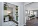Home office with a desk, chair, and built-in shelves at 769 Denburn Pl, Raleigh, NC 27603