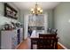 Bright dining area with a table, chairs, and access to a deck at 1006 Silent Retreat Ln, Knightdale, NC 27545