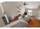 Spacious living room with vaulted ceilings and a fireplace at 1006 Silent Retreat Ln, Knightdale, NC 27545