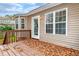Home's back deck with access to backyard at 125 Havencrest Lndg, Garner, NC 27529