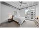 Serene bedroom with ample natural light and neutral tones create a restful retreat at 1300 St Marys St # 403, Raleigh, NC 27605