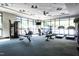 Well-equipped fitness center with ample space for workout equipment and natural light at 1300 St Marys St # 403, Raleigh, NC 27605