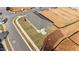 Aerial view of a gray house and yard in a new development at 14 Baird Cv Ln, Angier, NC 27501