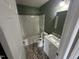 Full bathroom with shower-tub combo and new vanity at 216 Parrish Farm Lane Ln, Benson, NC 27504