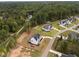 Aerial view of house and surrounding neighborhood at 2404 Toll Mill Ct, Raleigh, NC 27606