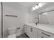 Bathroom with white vanity, quartz countertop at 2404 Toll Mill Ct, Raleigh, NC 27606
