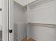 Spacious closet with ample shelving and hanging space at 2404 Toll Mill Ct, Raleigh, NC 27606