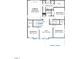Upper floor plan with primary bedroom, loft and two additional bedrooms at 3172 Armeria Dr, Apex, NC 27502