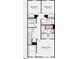 Second floor layout showing the owner's suite, two more bedrooms, and a laundry room at 8703 Wardle Ct, Wake Forest, NC 27587