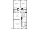 Second floor plan featuring an owner's suite, loft, laundry, and bedrooms with bath at 8716 Wardle Ct, Wake Forest, NC 27587