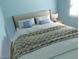 A cozy bedroom with a comfortable bed, pillows, and a nightstand, perfect for relaxation and rest at 943 St Marys St # B, Raleigh, NC 27605